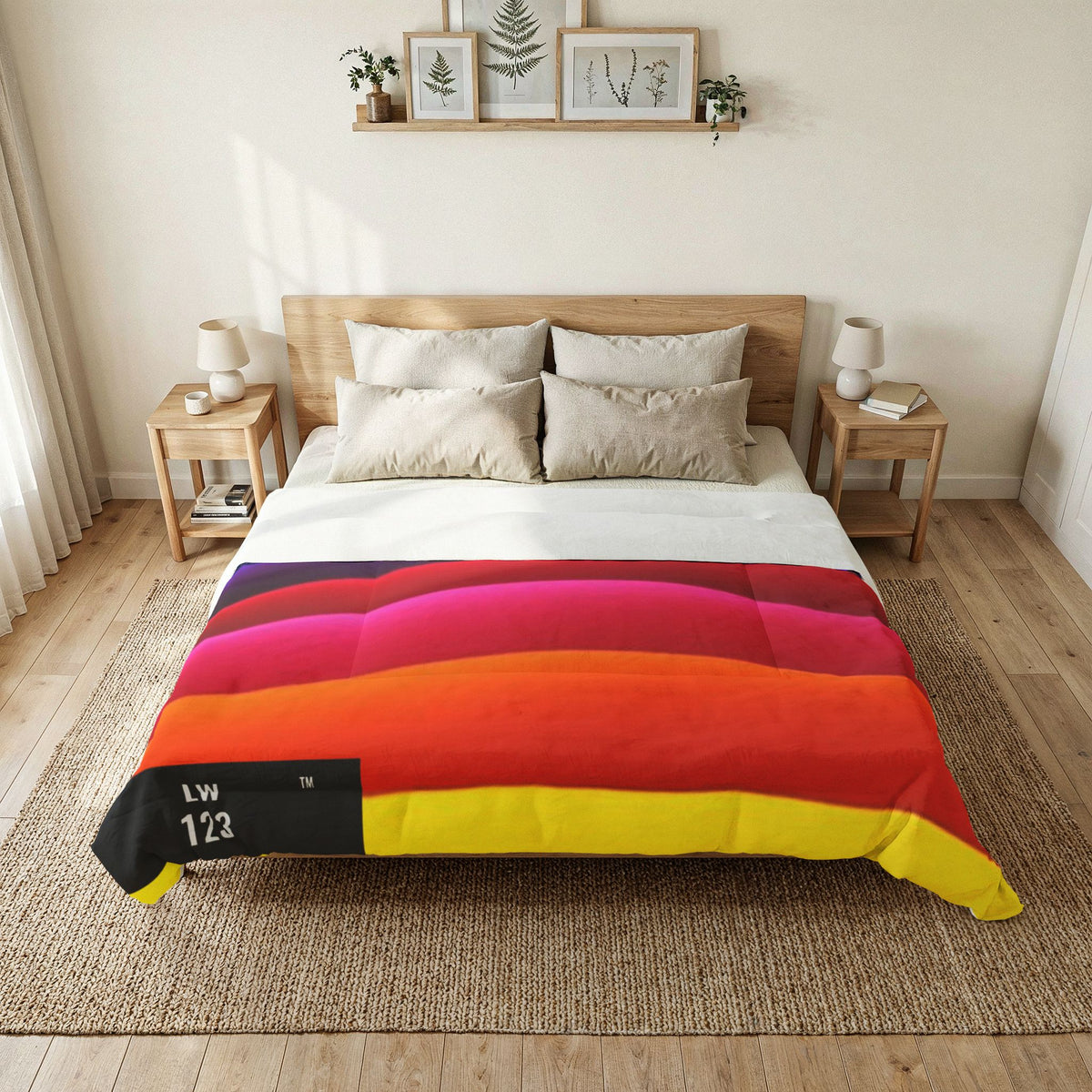 LW 123 Rainbow Wave Cotton Comforter