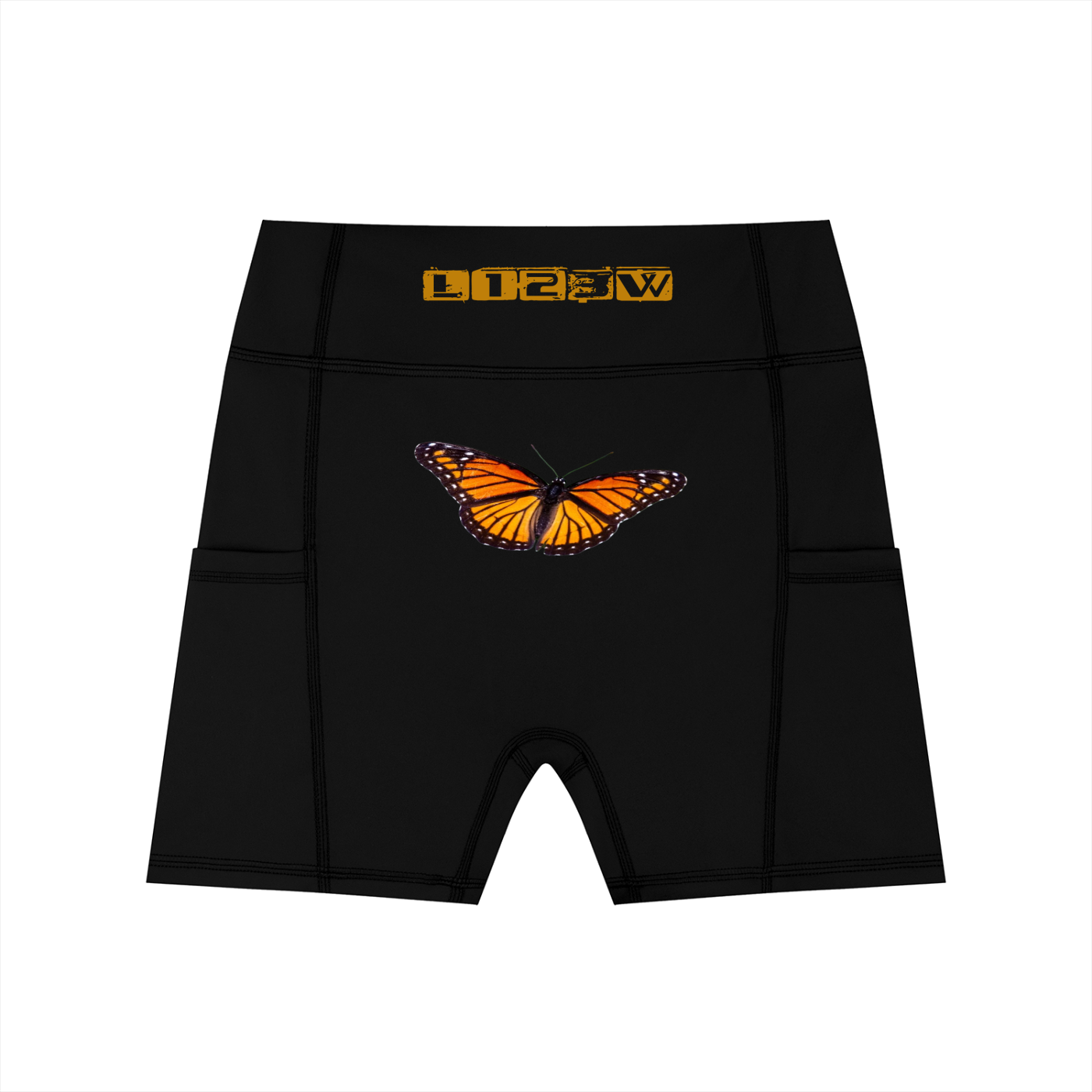 Women's High-Waisted Pocket Biker Shorts