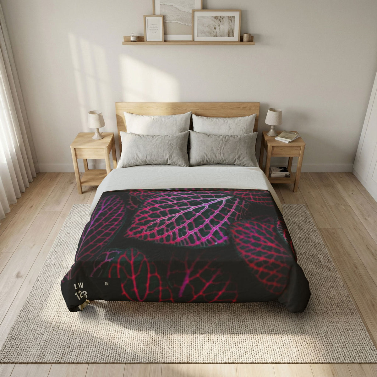 LW 123 Leaf Cotton Duvet Cover