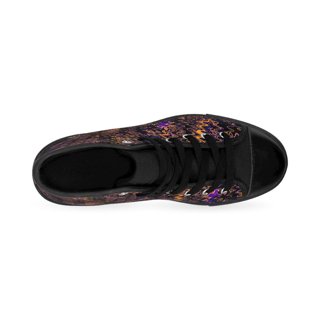 LW 123 High-Top Knit Pattern Sneakers