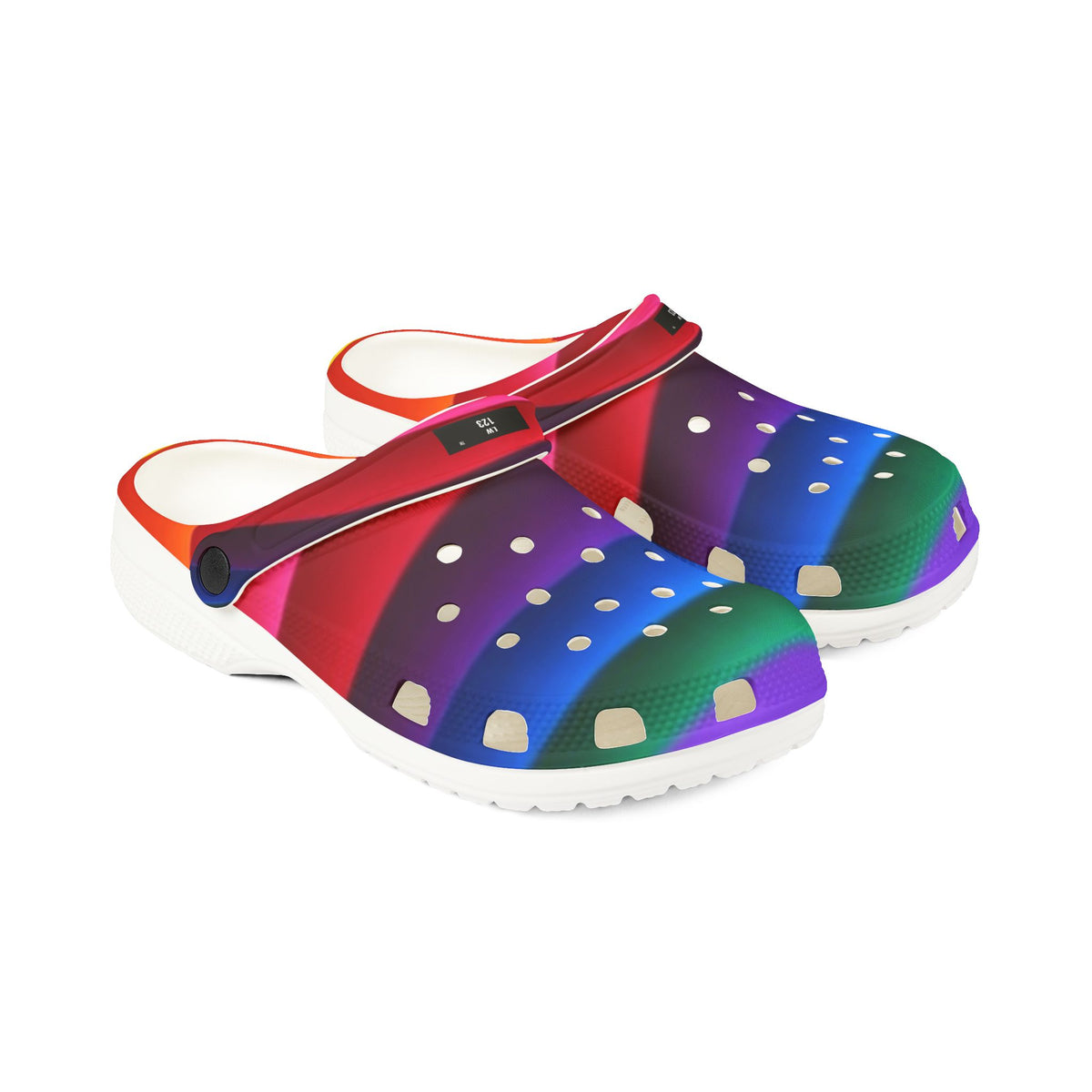 LW 123 Rainbow Gradient EVA Foam Clogs