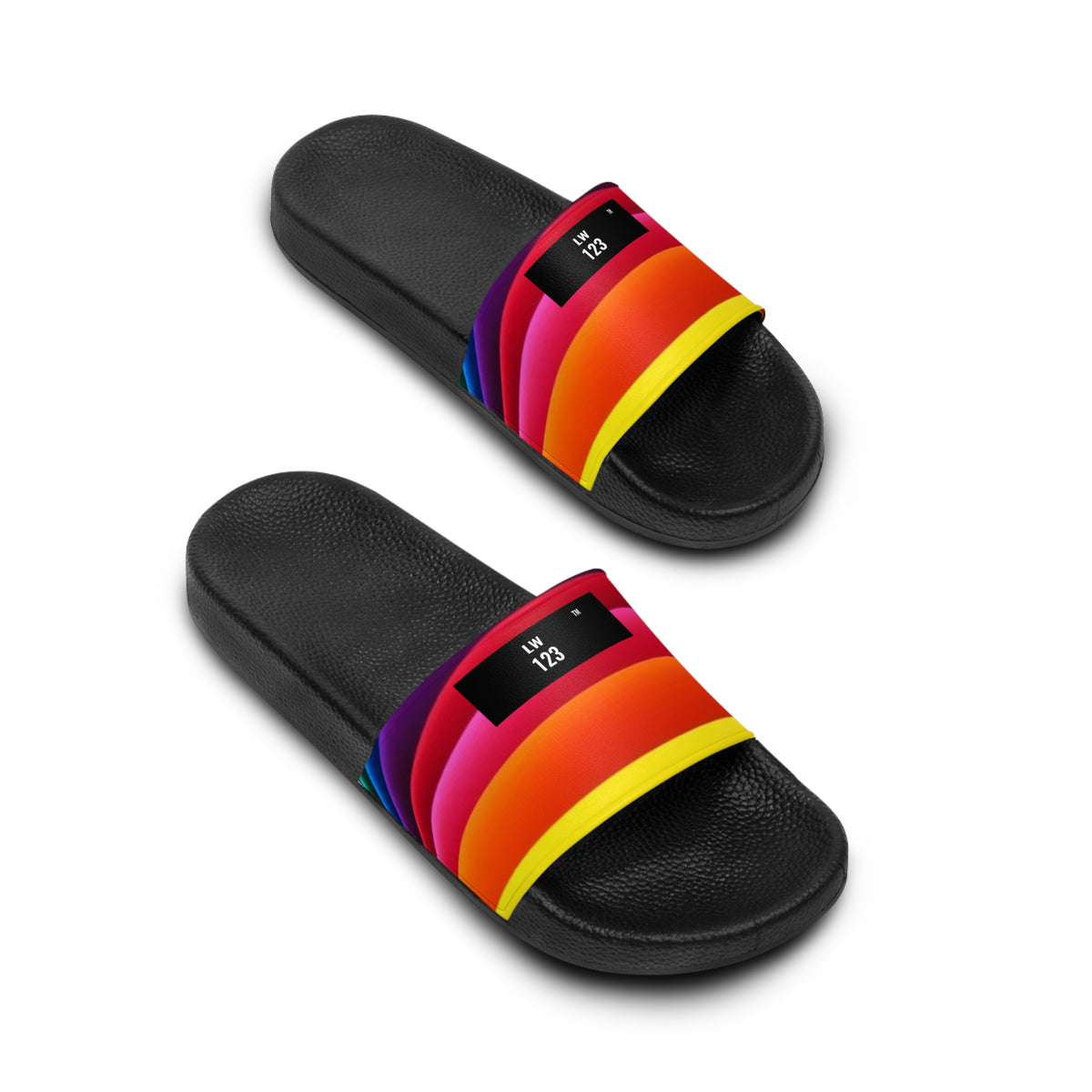 LW 123 Women's Rainbow Wave Slide Sandals