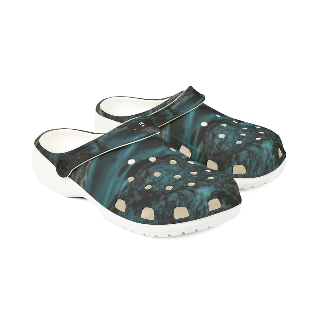 LW 123 Teal Marble EVA Foam Clogs
