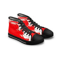 LW 123 Red Brushstroke High-Top Sneakers