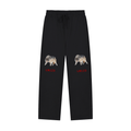 Solid Color Straight-Leg Sweatpants