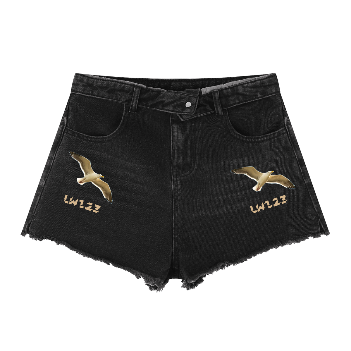 LW 123  High Rise Denim Shorts