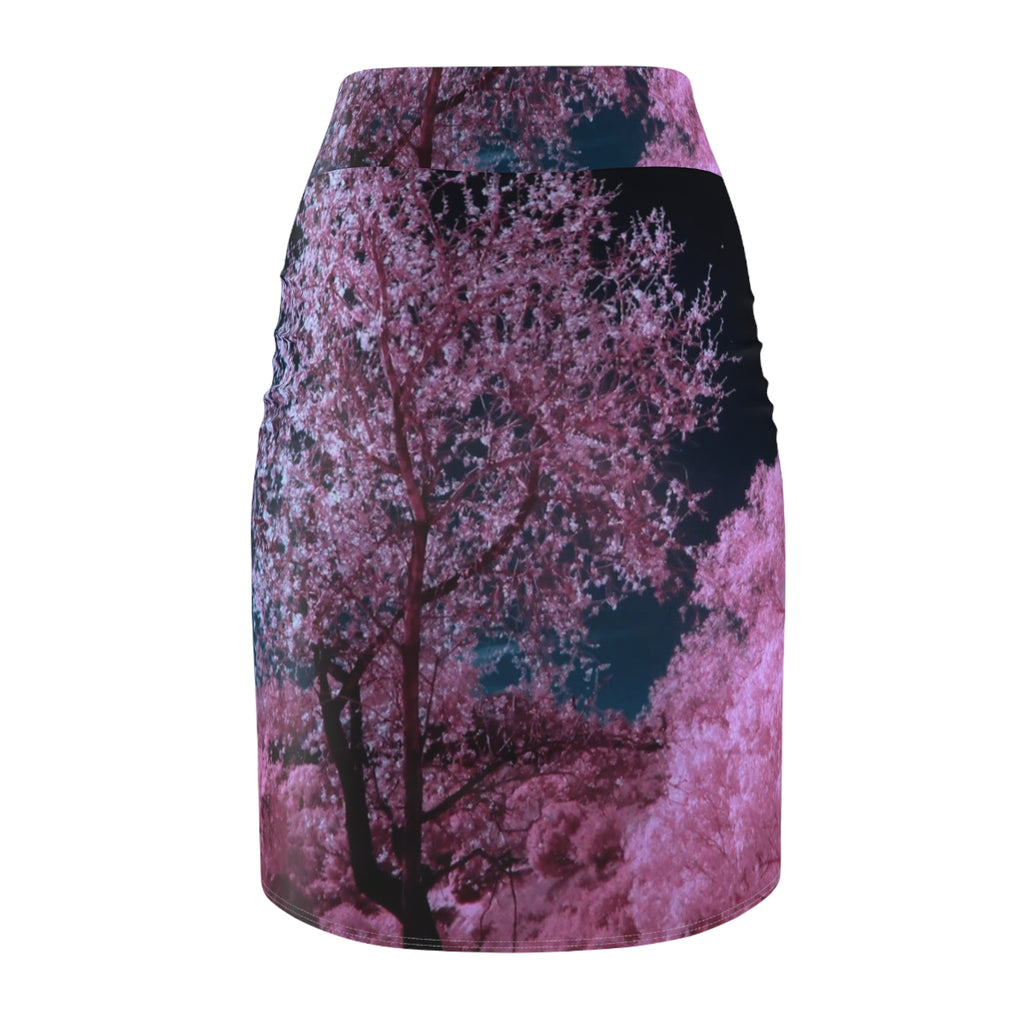 LW 123 Cherry Blossom Night Pencil Skirt