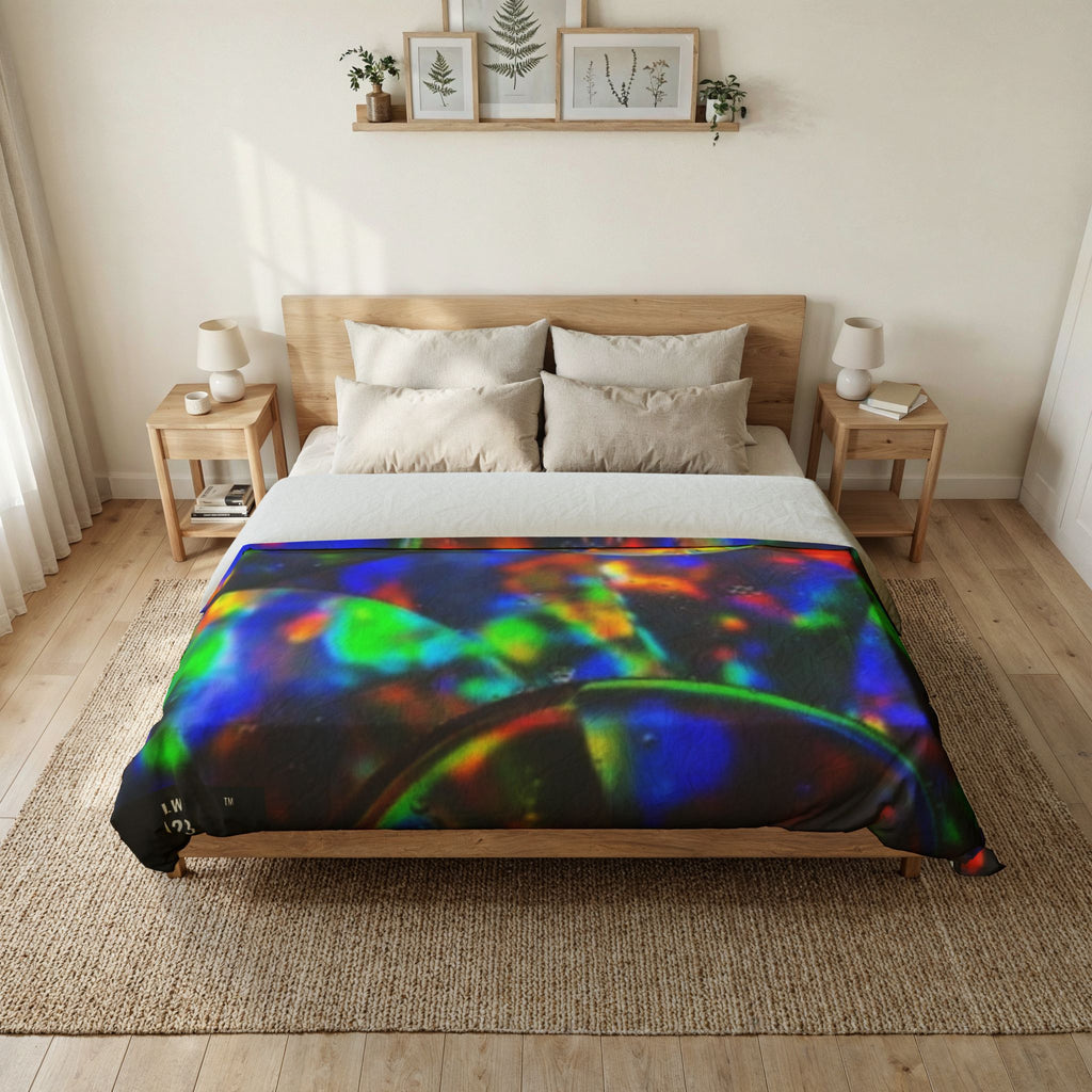 LW 123 Holographic Bubble Cotton Duvet Cover