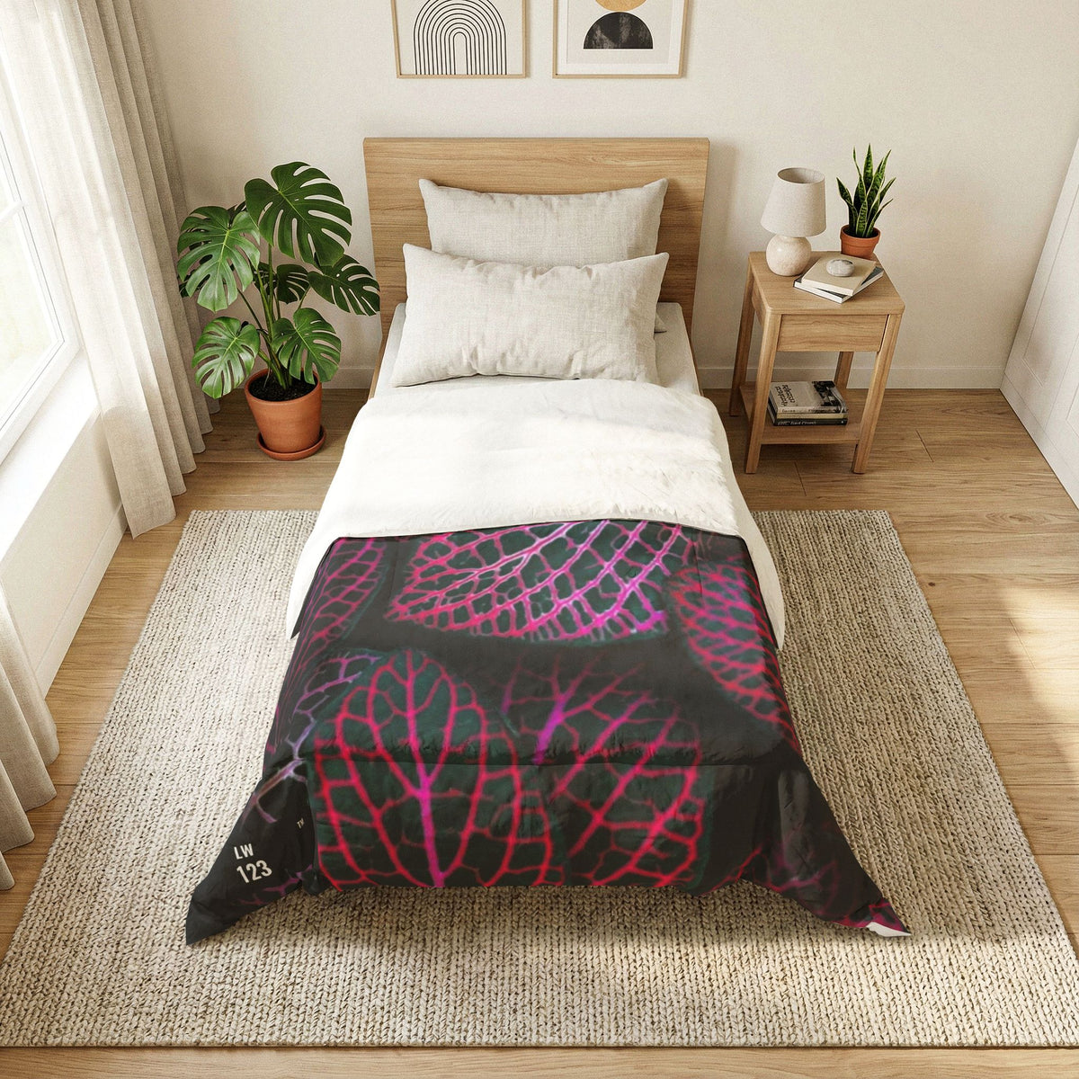 LW 123 Leaf Cotton Comforter