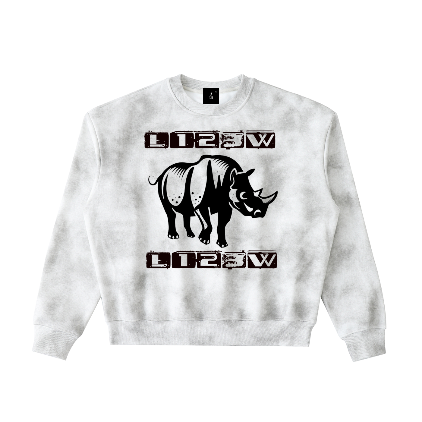 Dirty Washed Boxy Fleeced Sweatshirt