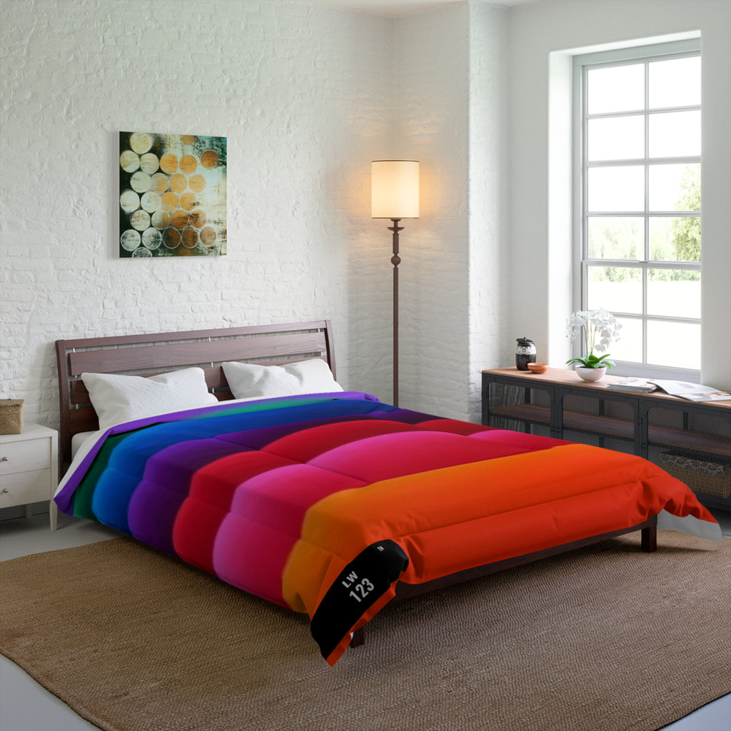 LW 123 Rainbow Striped Comforter