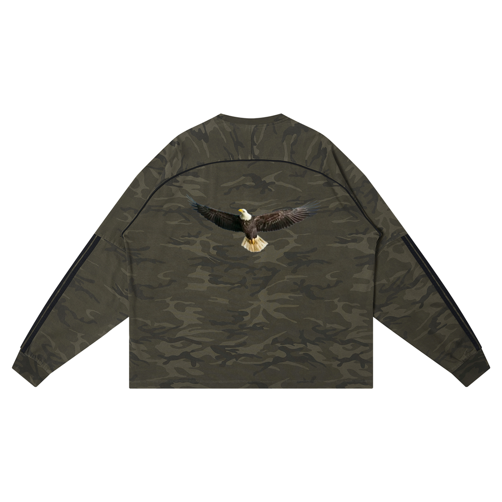 Unisex Camo Loose Long Sleeve T-Shirt