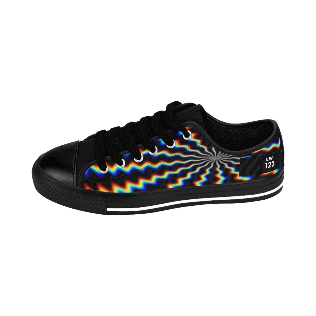 LW 123 Psychedelic Wave Women’s Low Top Sneakers