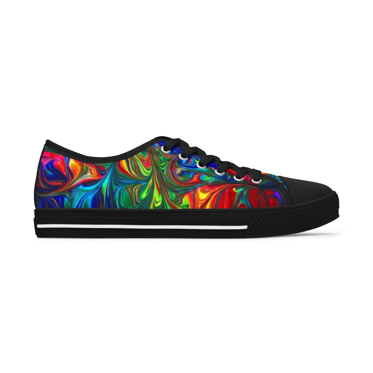 LW 123 Psychedelic Swirl Women's Low Top Sneakers