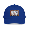 LW 123 Mid Profile Baseball Cap with Leather Patch (Rectangle)