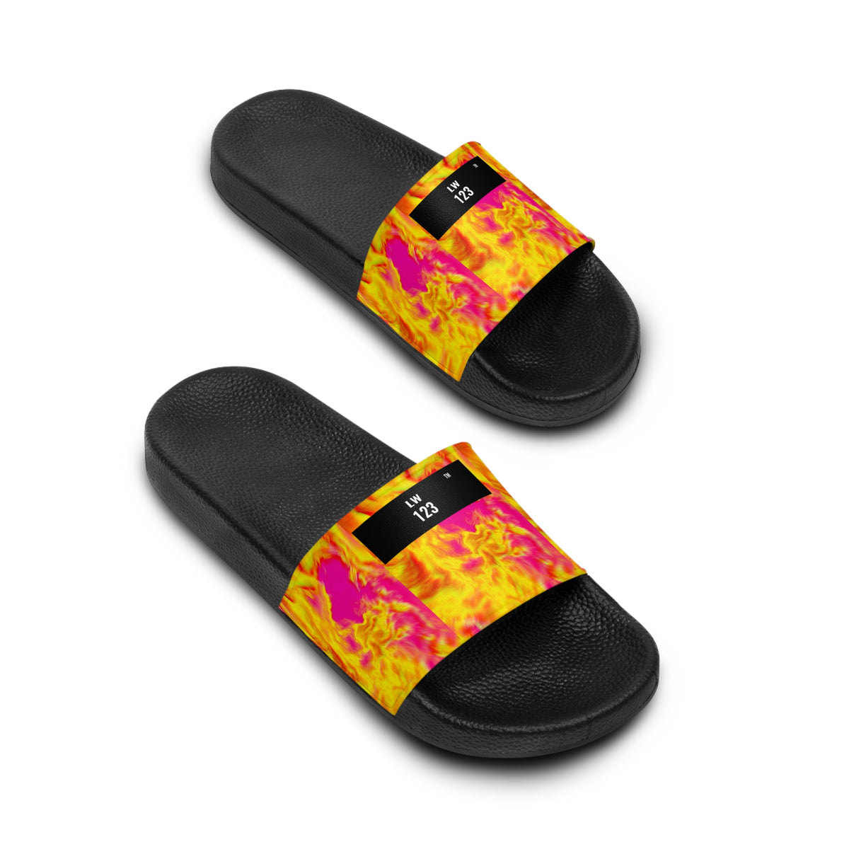 LW 123 Slide Neon Flame Sandals