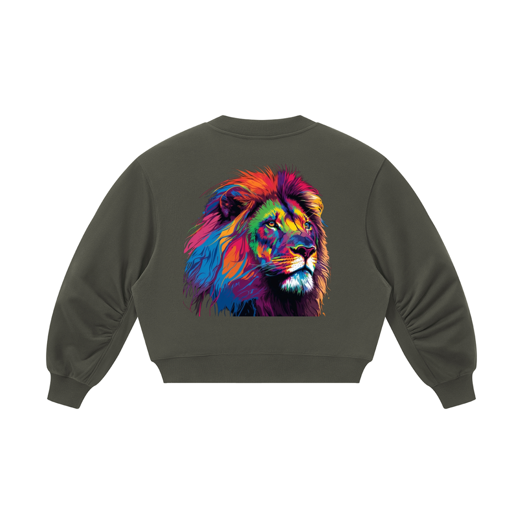 LW 123 Women’s Crop V-Neck Sweatshirt