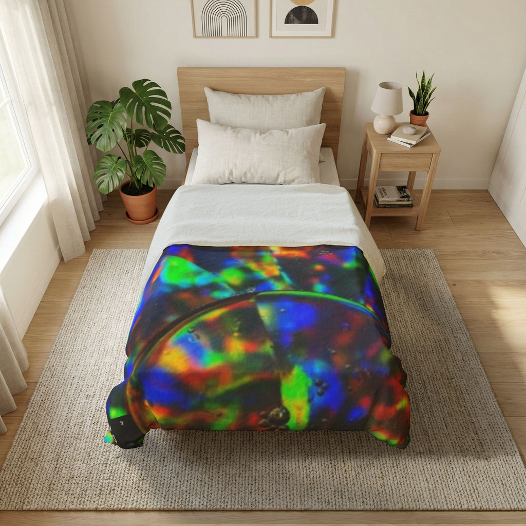 LW 123 Holographic Bubble Cotton Duvet Cover