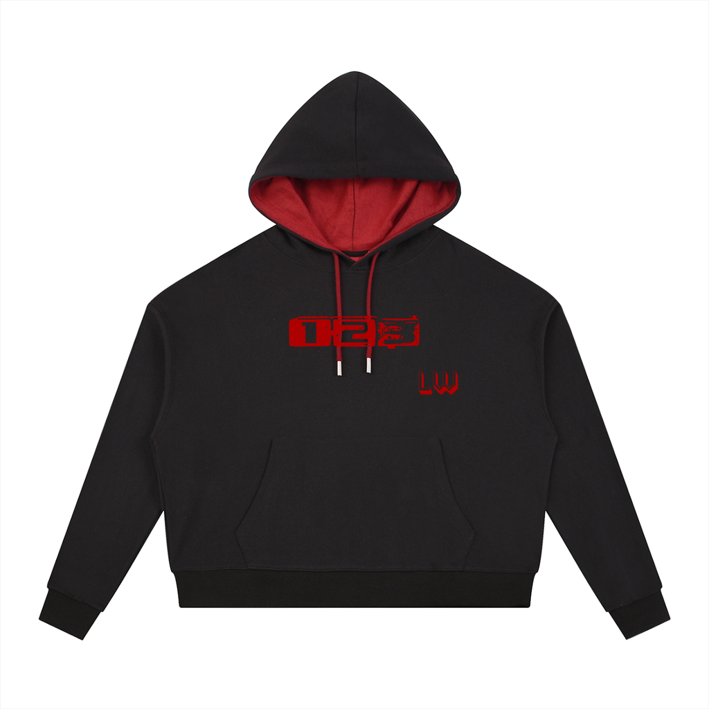Contrast Drawstring Hoodie