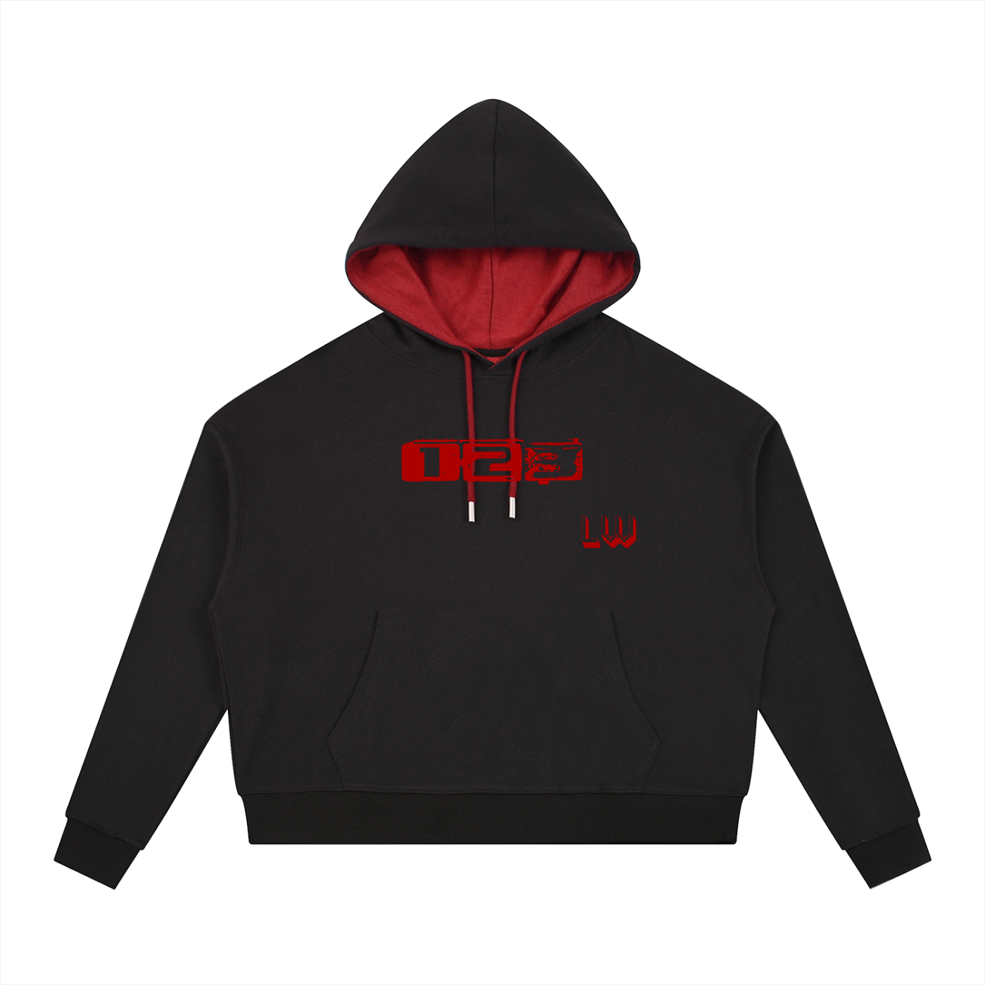Contrast Drawstring Hoodie