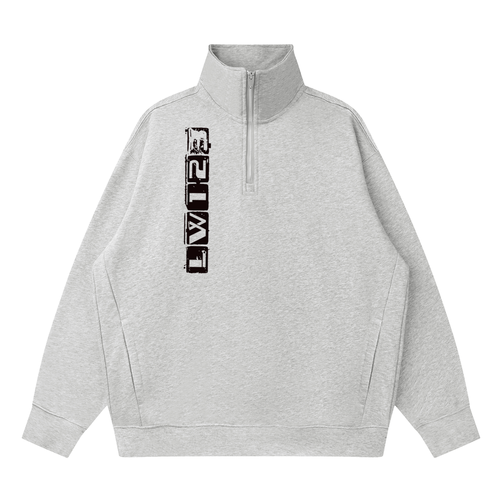 Quarter-Zip Drop Shoulder Sweatshirt