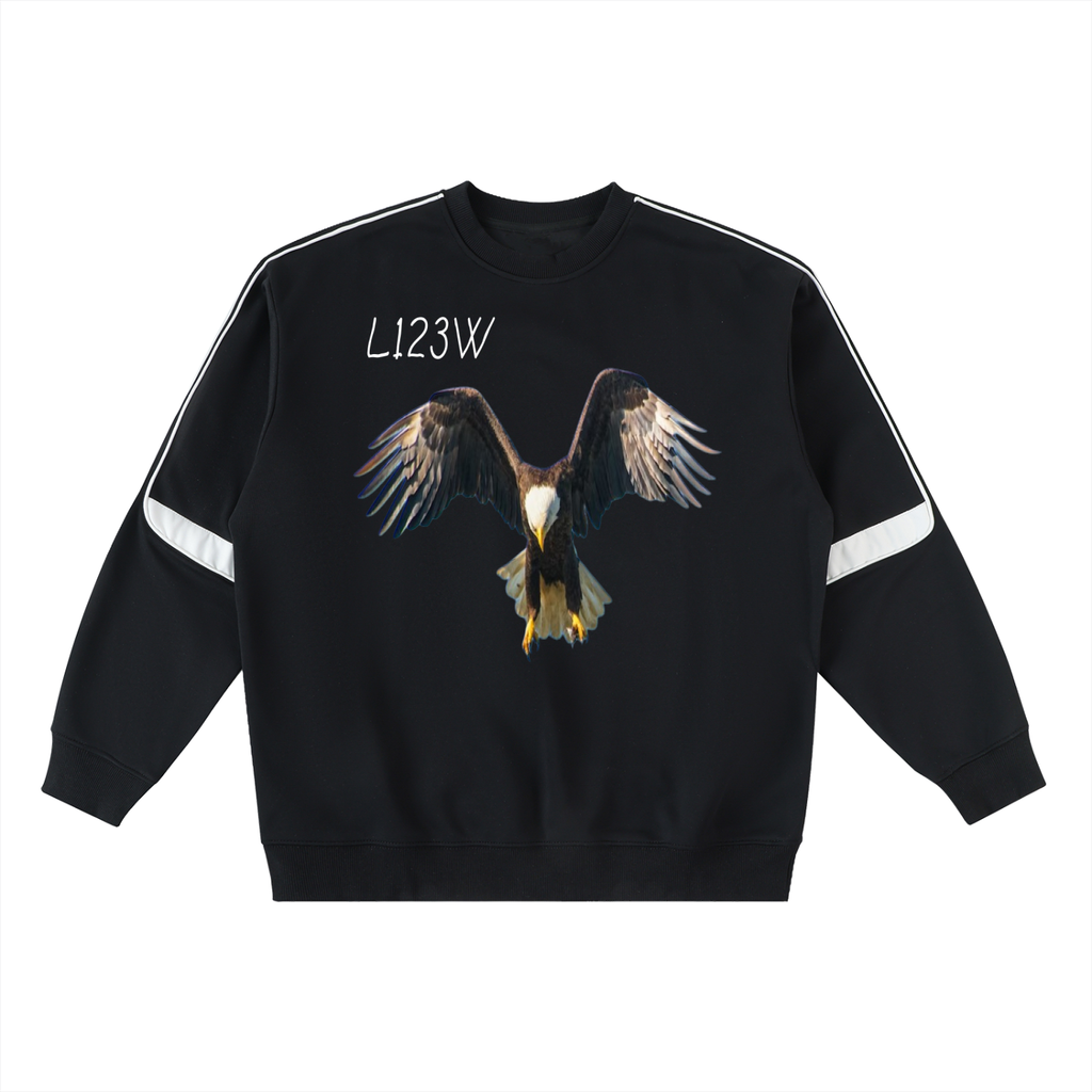 Oversized Crewneck Taped Sweatshirt