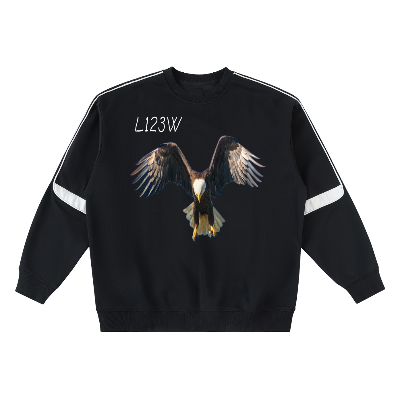 Oversized Crewneck Taped Sweatshirt