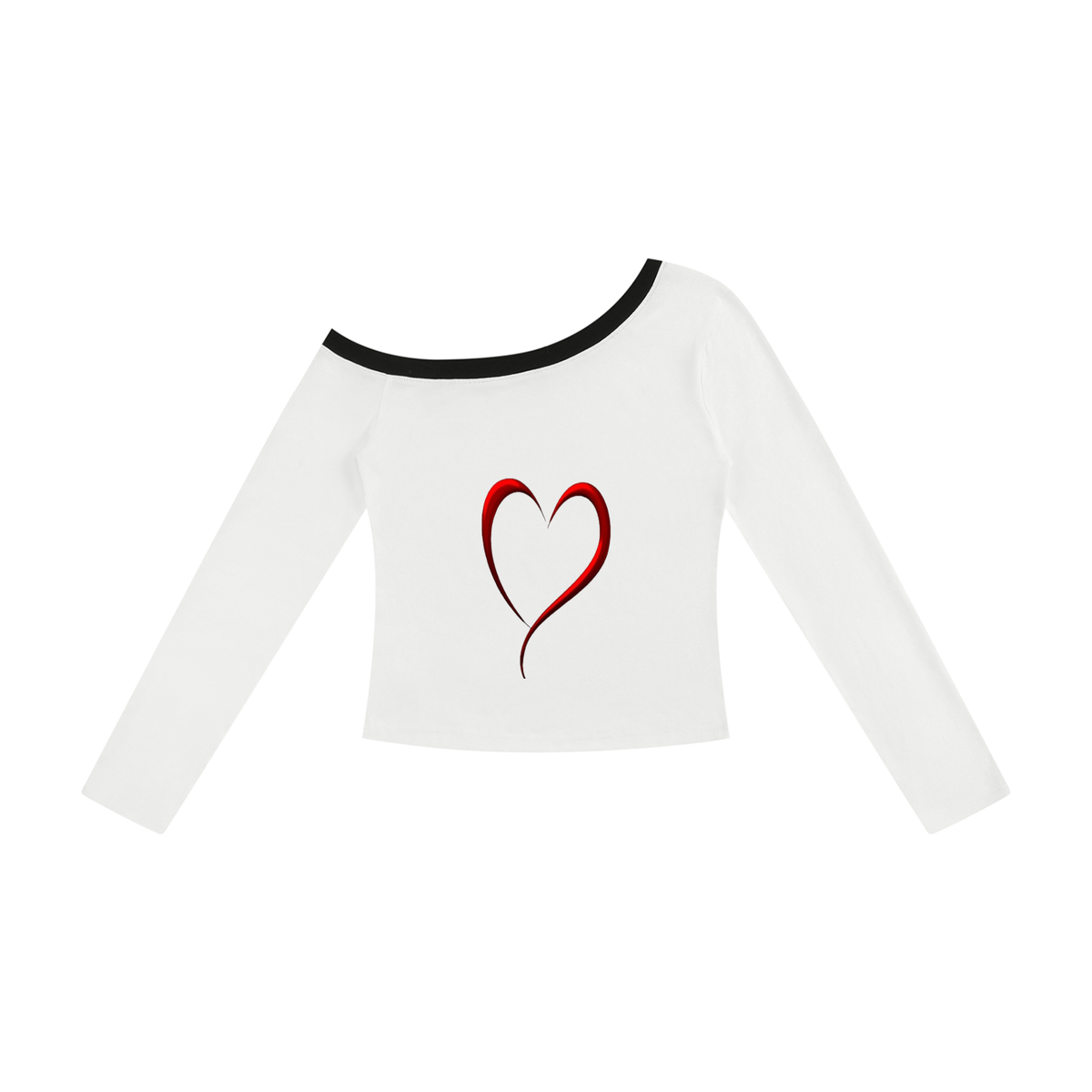 LW 123 Women’s Color Block Off-the-Shoulder T-Shirt