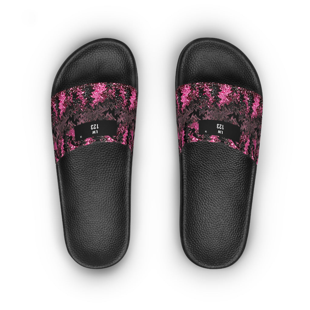 LW 123 Pink Camo Slide Sandals — Women's Casual Pool & Beach Slides