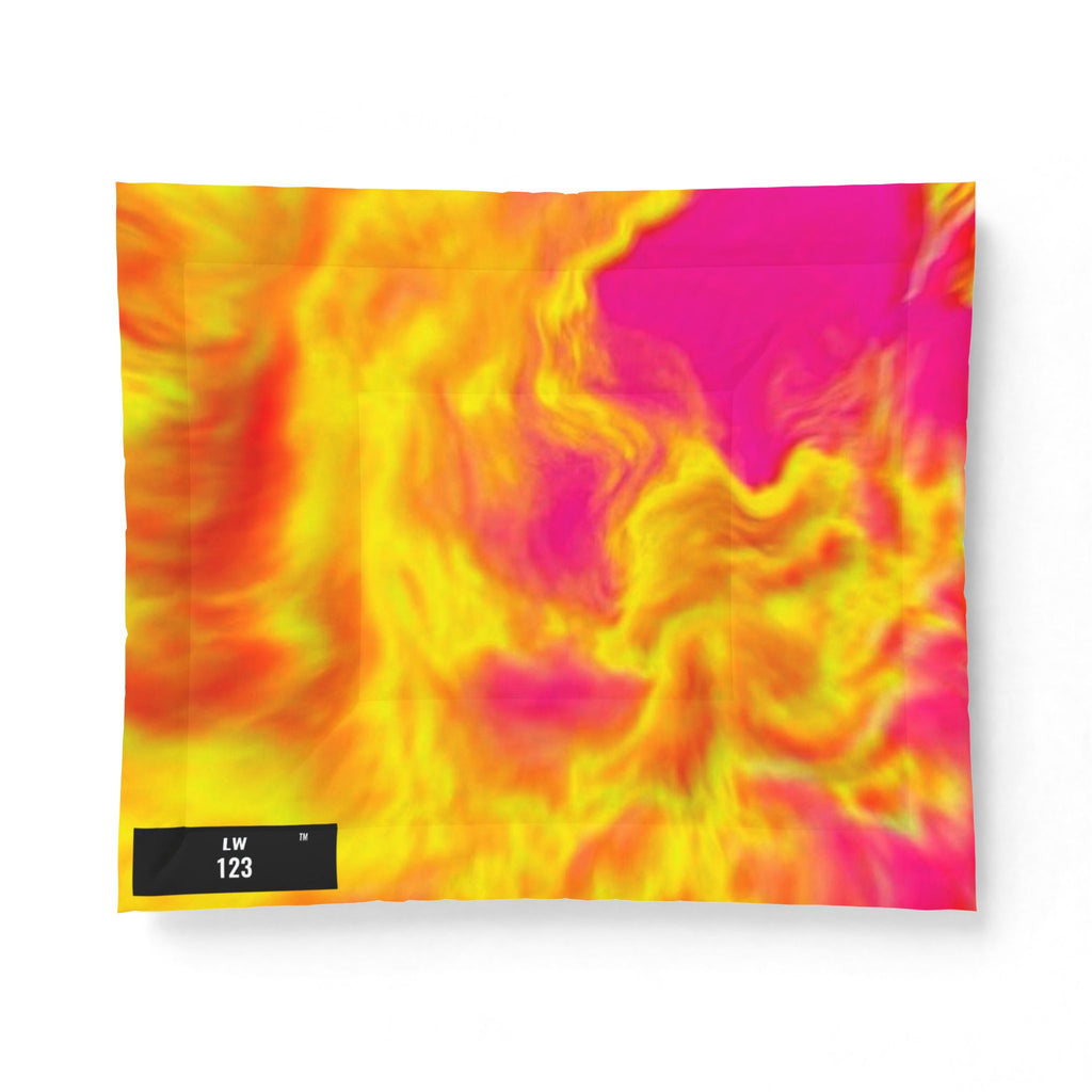 LW 123 Vibrant Flame Tie-Dye Comforter