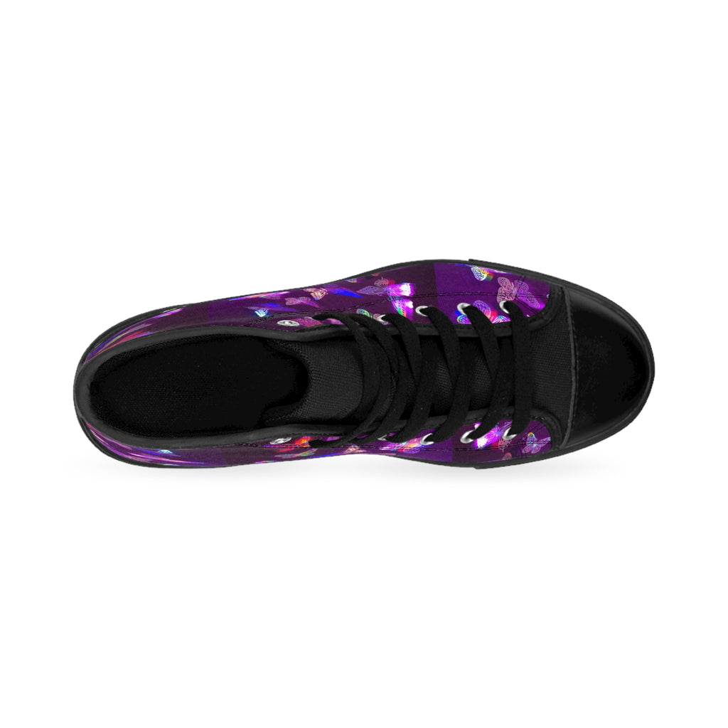 LW 123 Butterfly Print High-Top Sneakers
