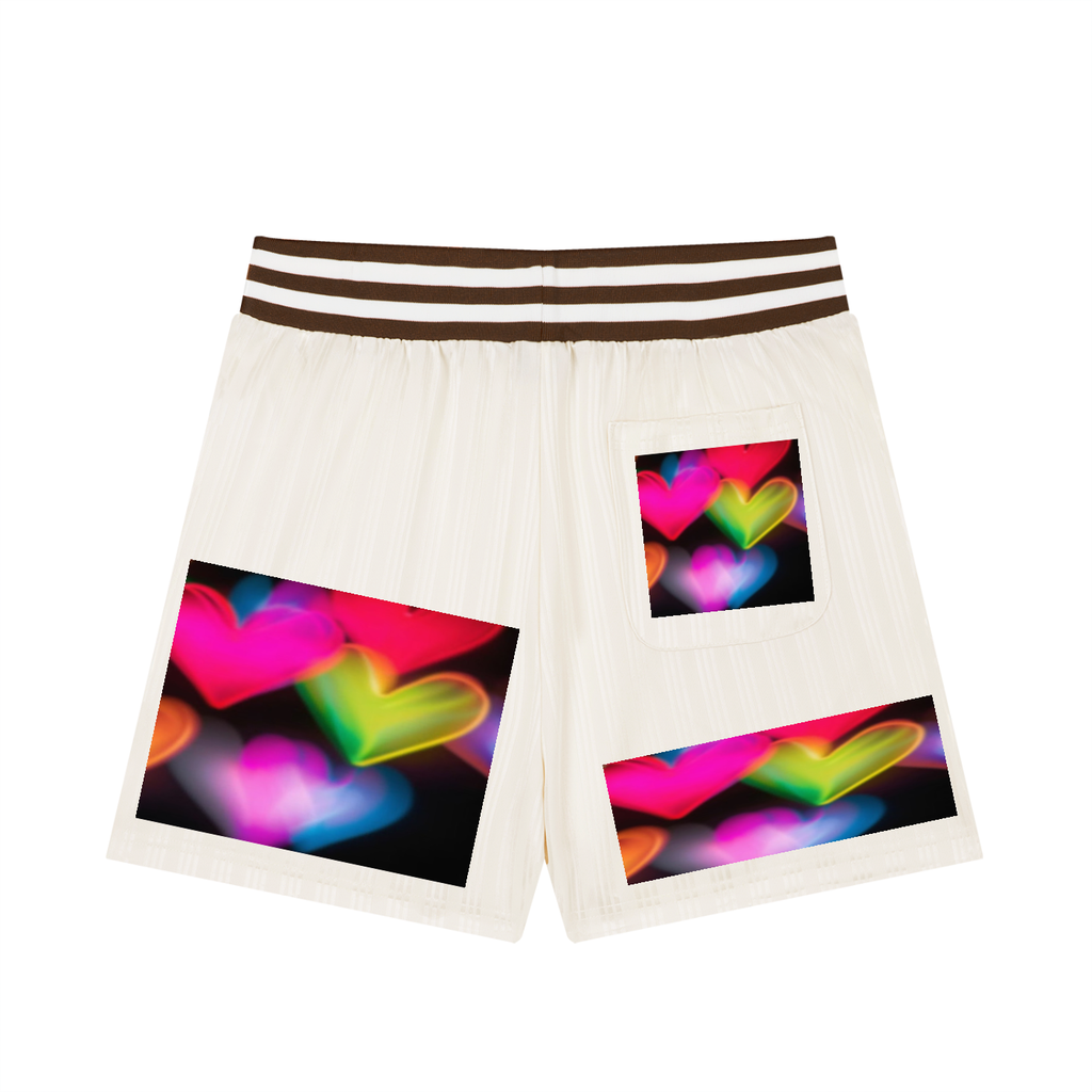 LW 123  Striped Drawstring Shorts