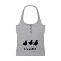 Women's Ribbed Henley Tank Top