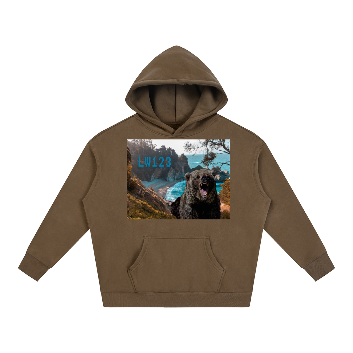 LW 123 Oversize Fleeced Hoodie