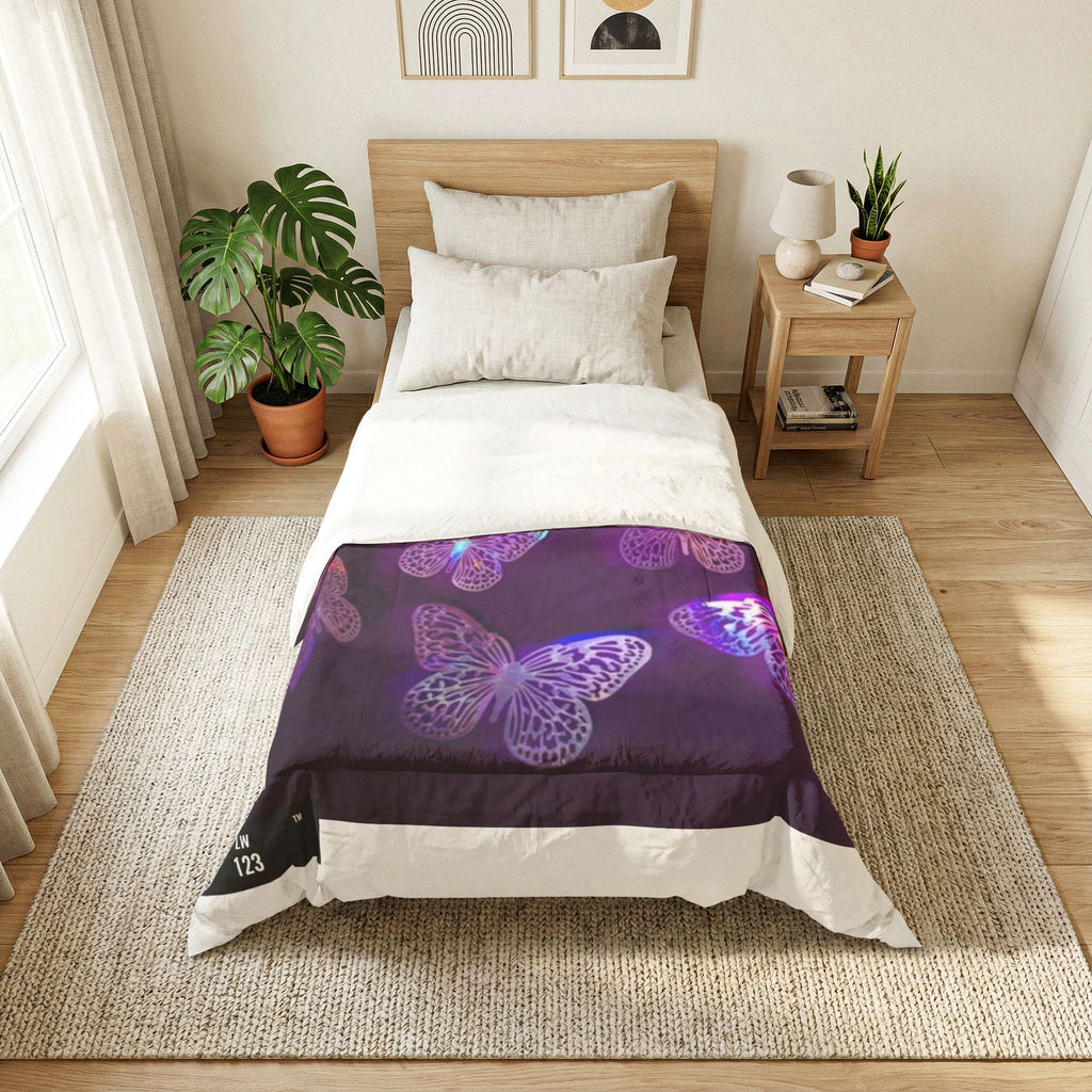 LW 123 Butterfly Glow Cotton Comforter