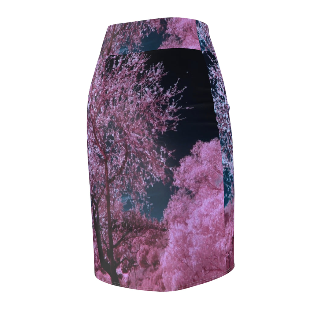 LW 123 Cherry Blossom Night Pencil Skirt