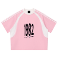 Contrast Stripes Panel Mesh T-shirt