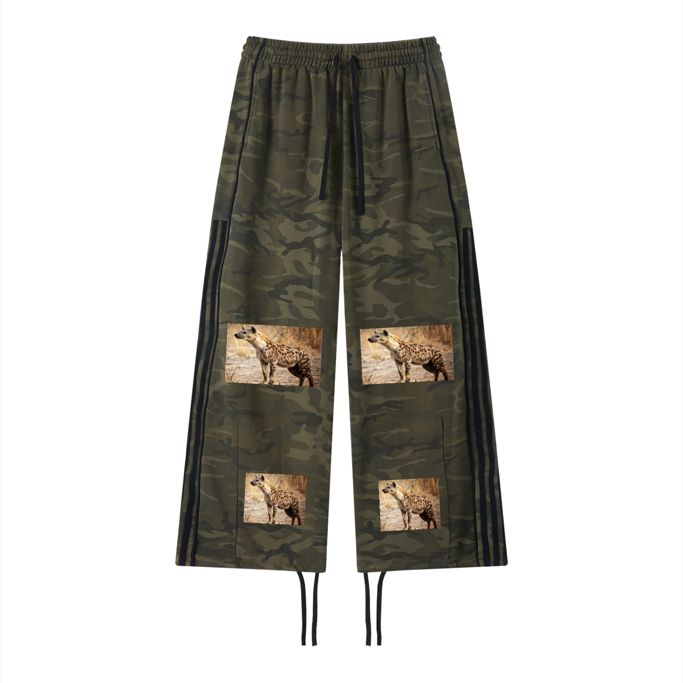 Unisex Camo Wide Leg Sweatpants