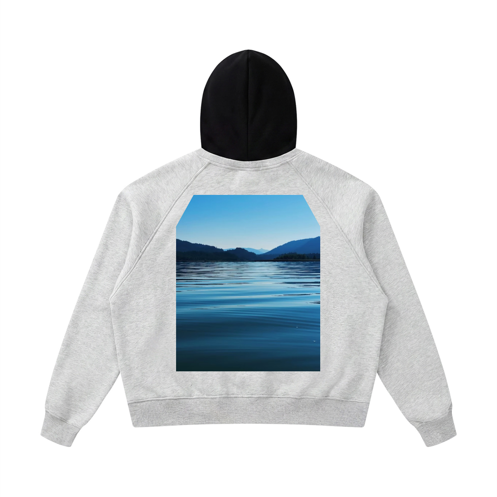 LW 123 Fleece Raglan Color Block Hoodie