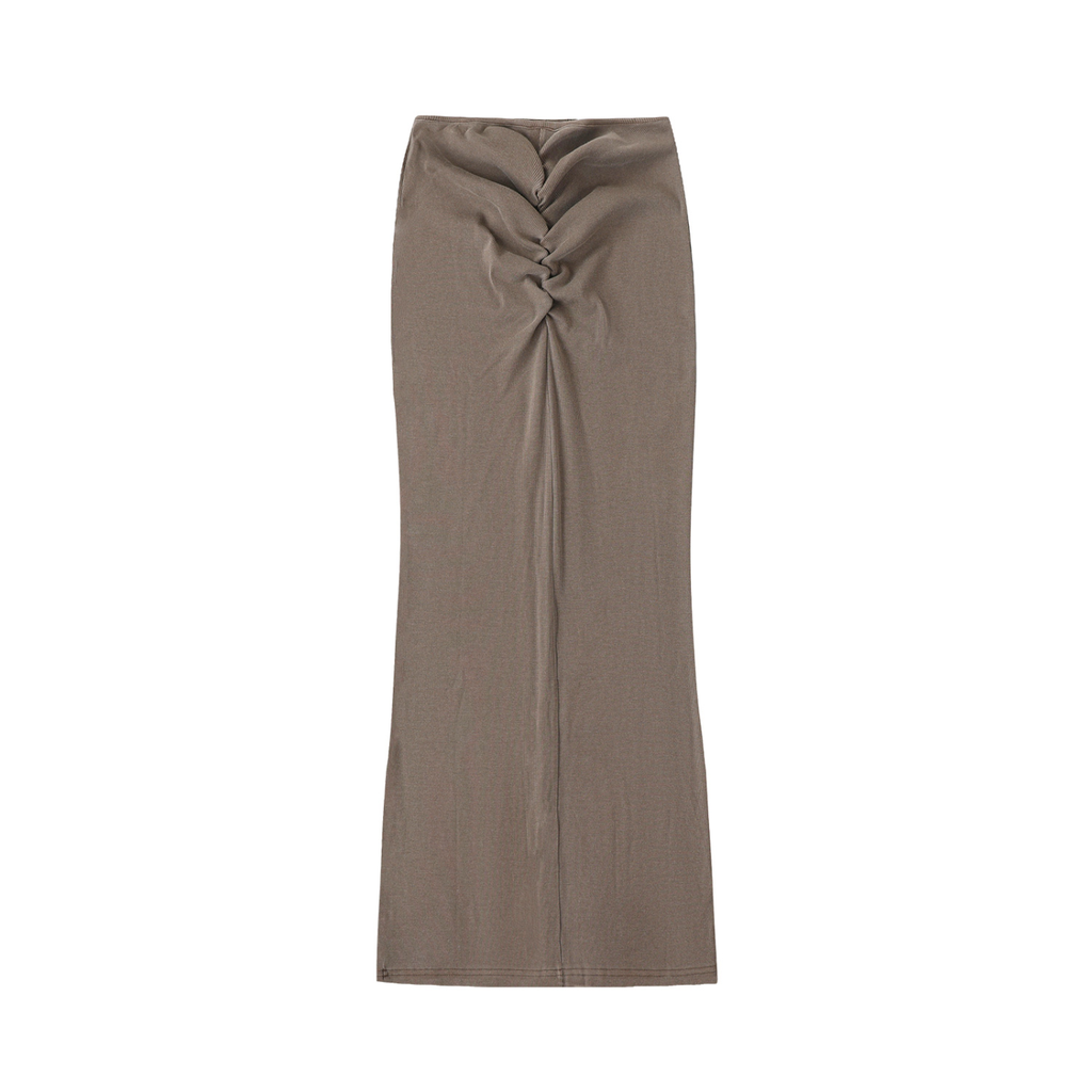 LW 123  Drawstring Maxi Skirt
