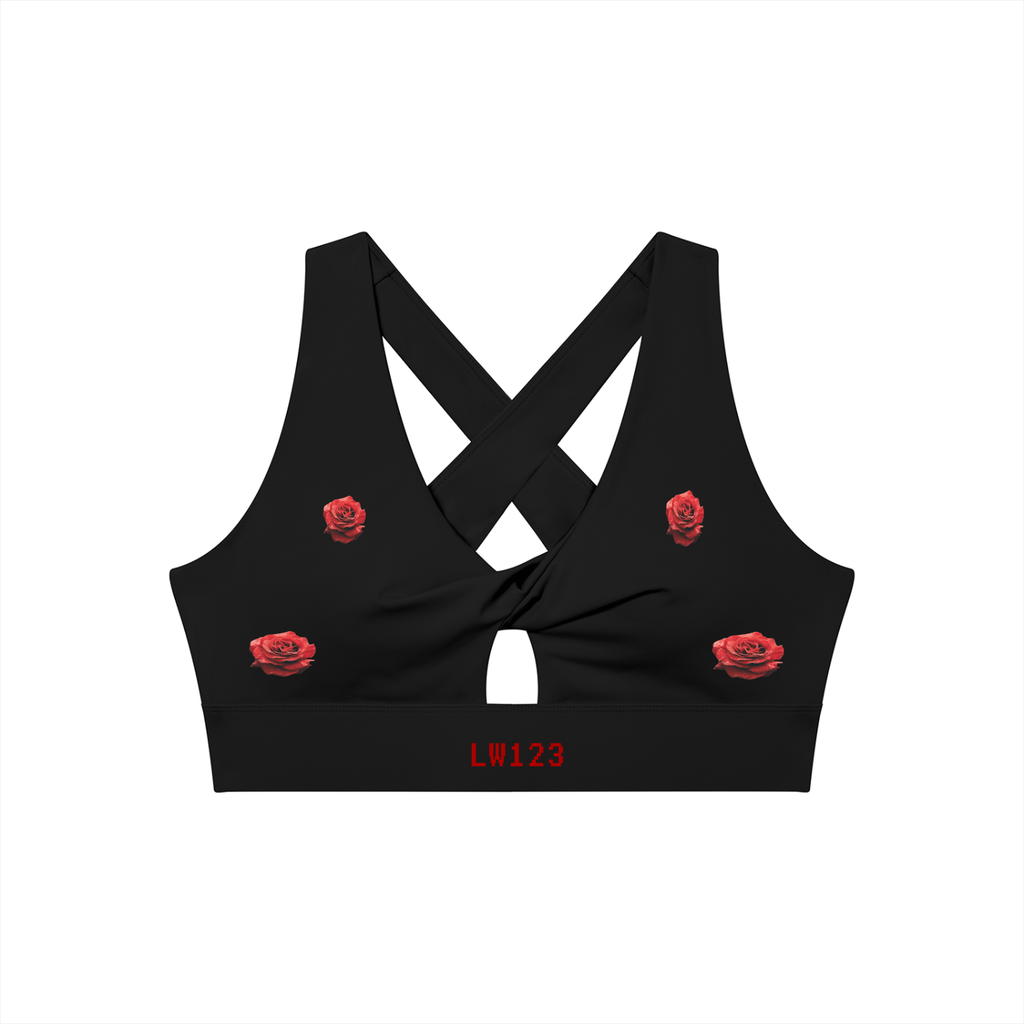 Women's Twist Front V-Neck Sports Bra