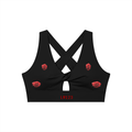 Women's Twist Front V-Neck Sports Bra