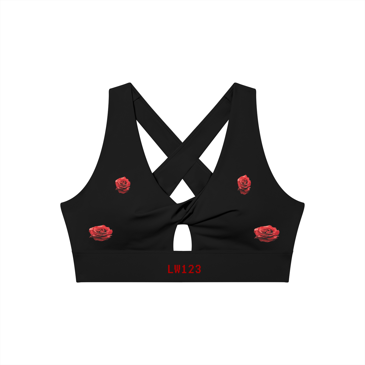 Women's Twist Front V-Neck Sports Bra