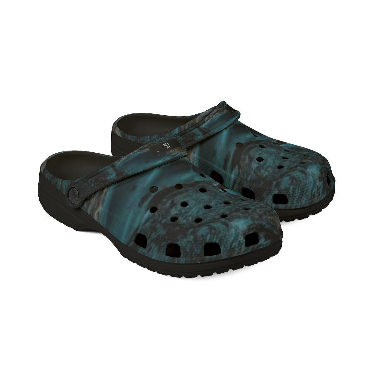 LW 123 Teal Marble EVA Foam Clogs