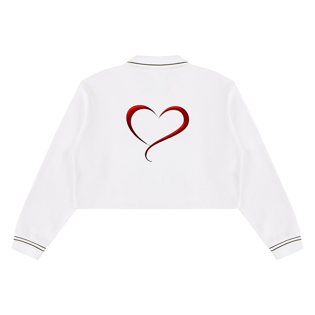 LW 123 Women’s Crop Collared Sweatshirt
