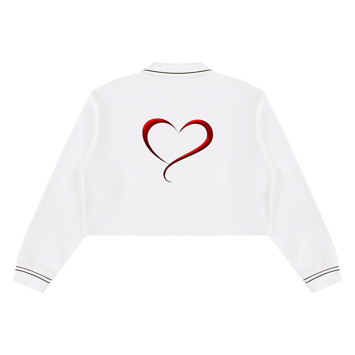 LW 123 Women’s Crop Collared Sweatshirt
