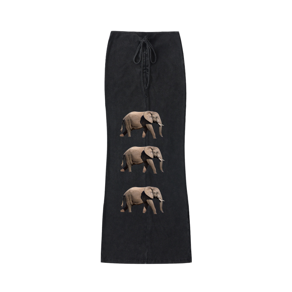LW 123 Drawstring Maxi Skirt