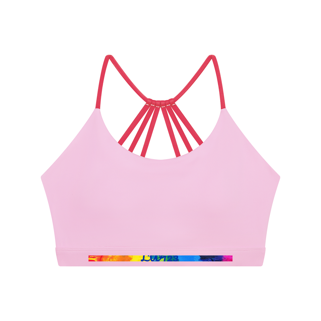 LW 123 Women's Yoga Color Block Sports Bra
