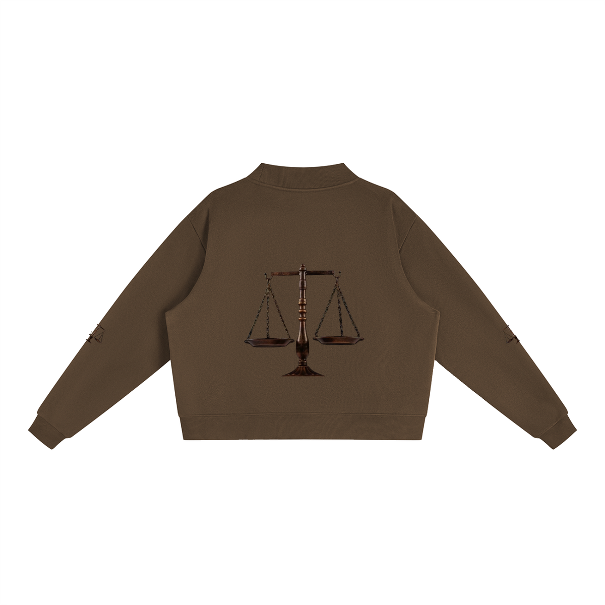 LW 123 Fleece Mock-Neck Crew Sweatshirt
