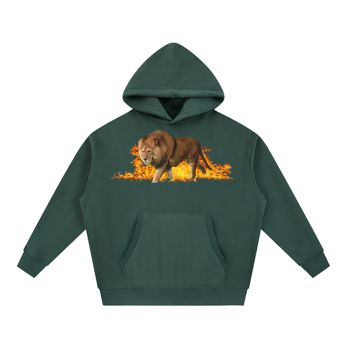 LW 123 Oversized Boxy Fit Fleece Hoodie